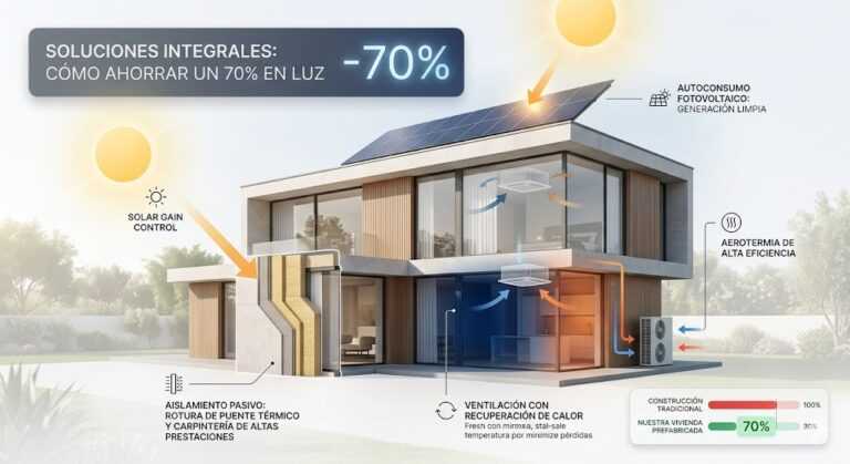 Estrategias de ahorro energético casas prefabricadas valencia